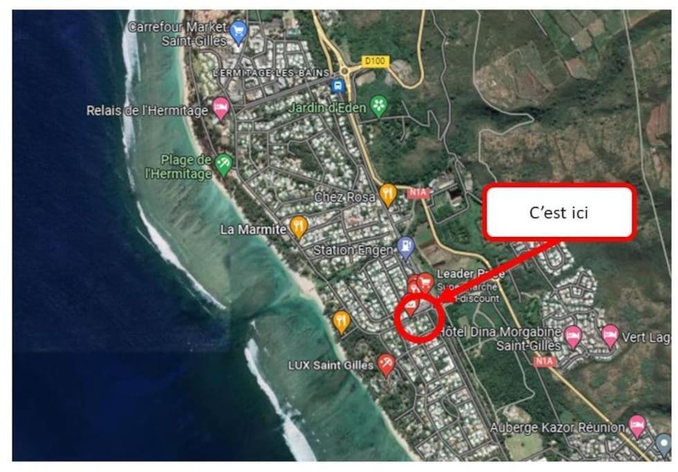 Kazacoco Bungalow A 5 Min A Pieds Du Lagon La Saline Le Bains Kültér fotó